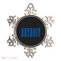 Detroit Honolulu Blue Stacked Ornament thumb 0