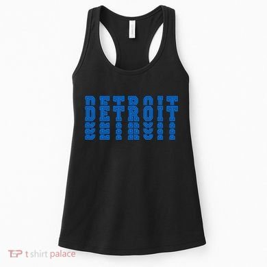 Detroit Honolulu Blue Stacked Women's Tank Top