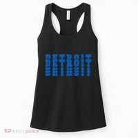 Detroit Honolulu Blue Stacked Women's Tank Top thumb 0