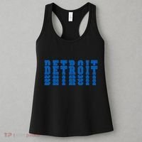Detroit Honolulu Blue Stacked Women's Tank Top thumb 3