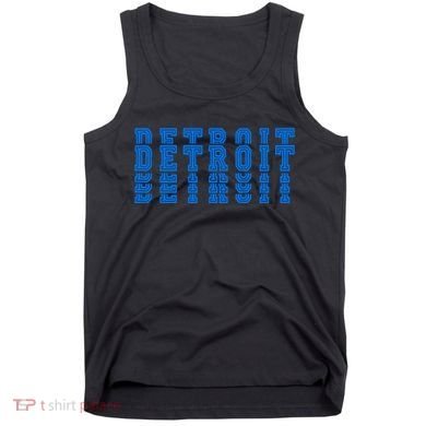 Detroit Honolulu Blue Stacked Tank Top