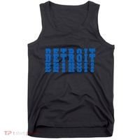 Detroit Honolulu Blue Stacked Tank Top thumb 0