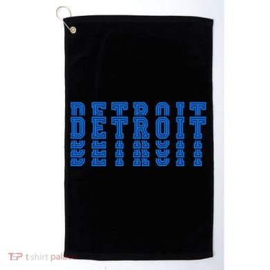 Detroit Honolulu Blue Stacked Golf Towel
