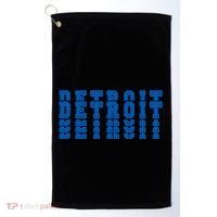 Detroit Honolulu Blue Stacked Golf Towel thumb 0