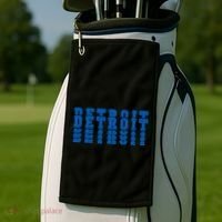 Detroit Honolulu Blue Stacked Golf Towel thumb 2