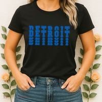 Detroit Honolulu Blue Stacked Women's T-Shirt thumb 2