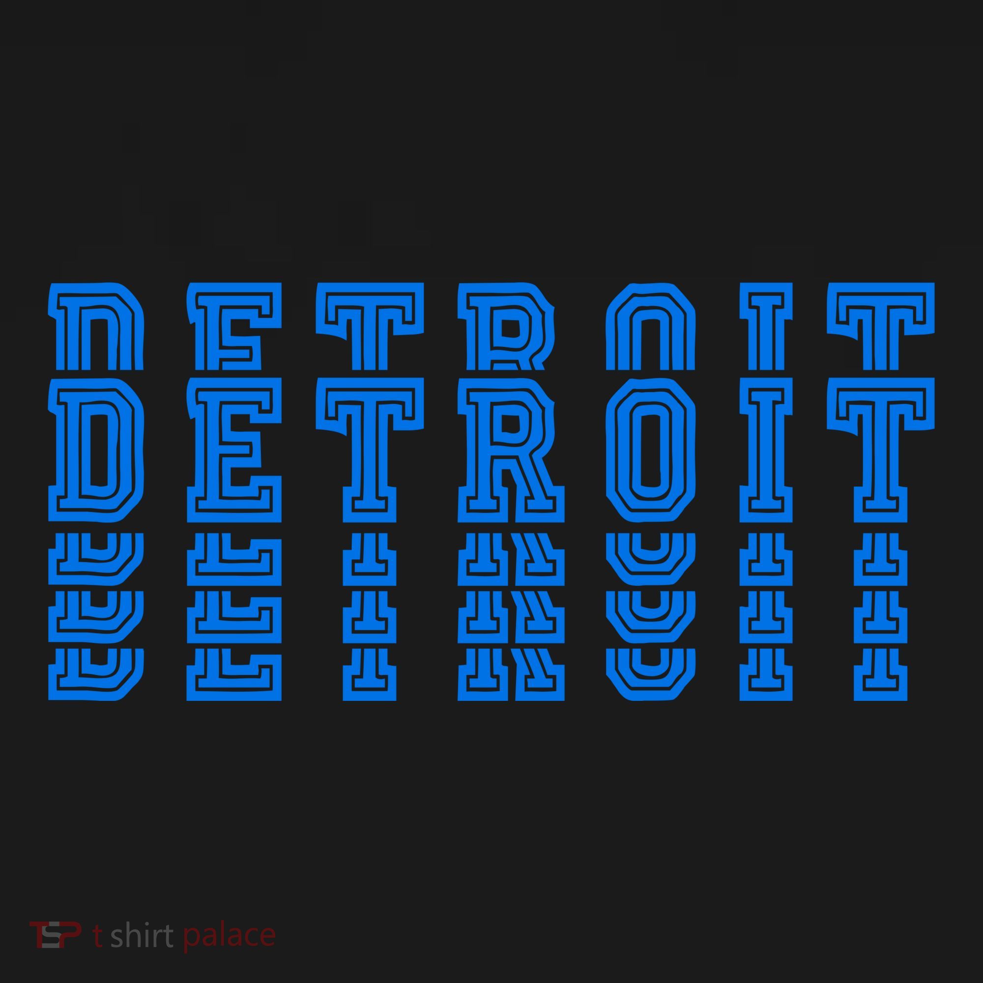 Detroit Honolulu Blue Stacked Kids Sweatshirt