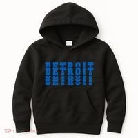 Detroit Honolulu Blue Stacked Kids Hoodie thumb 0