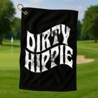 Dirty Hippie Clothing for Hippies Golf Towel thumb 1