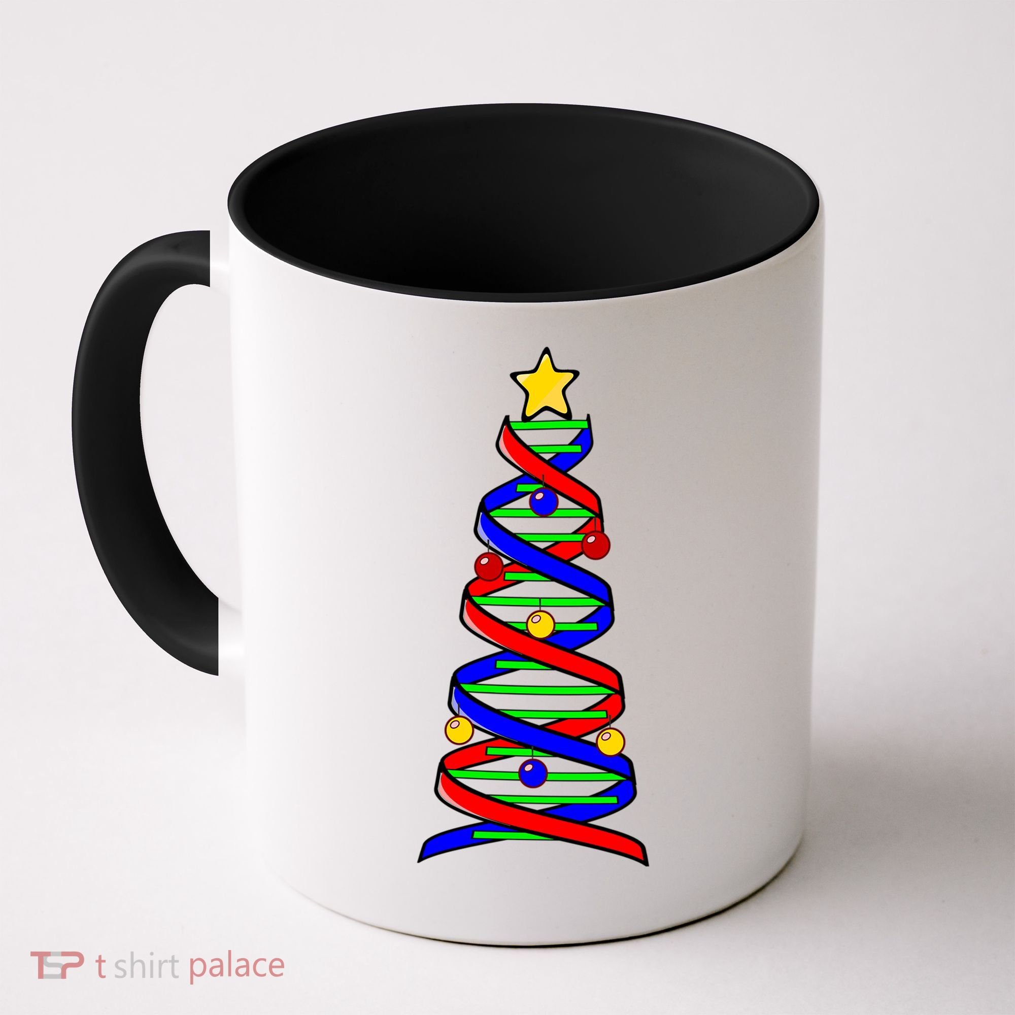 Dna Helix Christmas Tree Life Science Biology Teacher Gift Coffee Mug