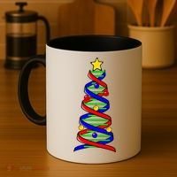 Dna Helix Christmas Tree Life Science Biology Teacher Gift Coffee Mug thumb 4