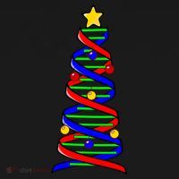Dna Helix Christmas Tree Life Science Biology Teacher Gift Ornament thumb 1