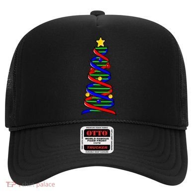 Dna Helix Christmas Tree Life Science Biology Teacher Gift Hat