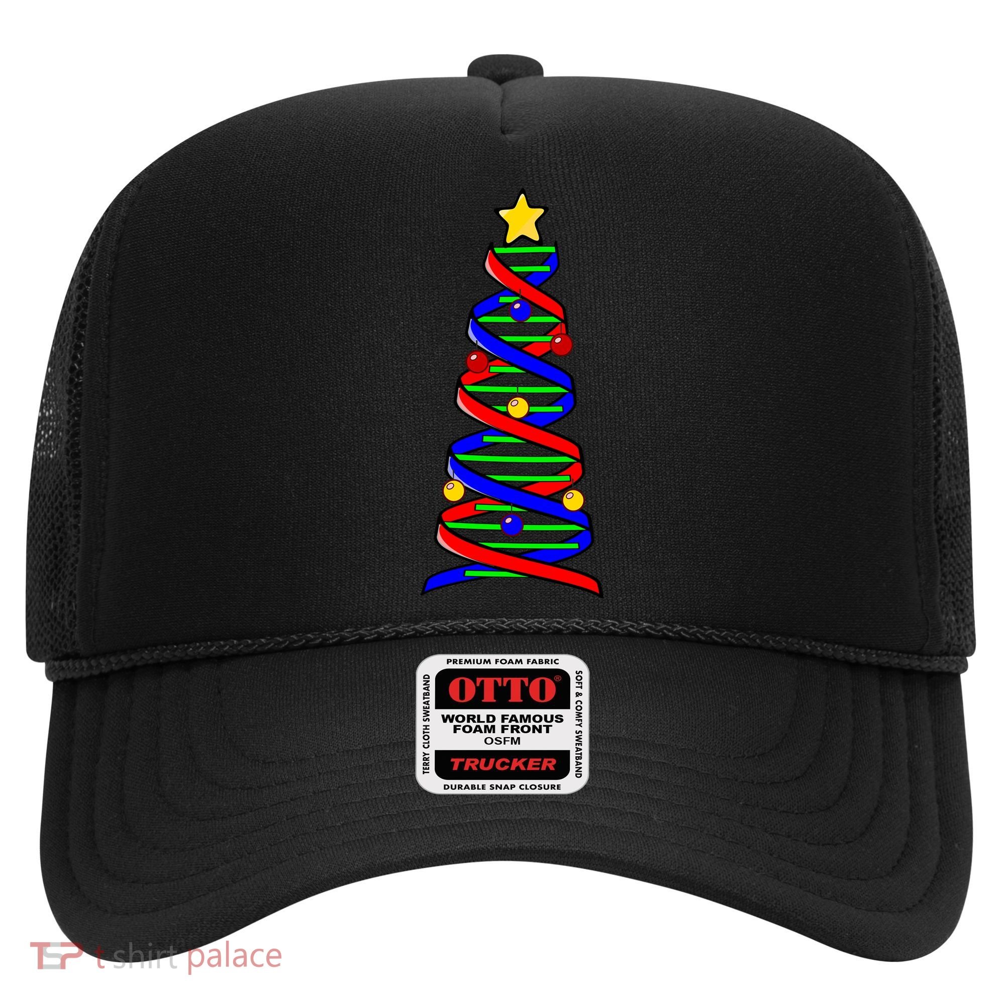Dna Helix Christmas Tree Life Science Biology Teacher Gift Hat
