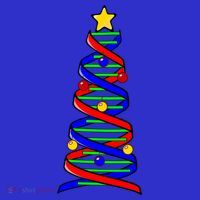 Dna Helix Christmas Tree Life Science Biology Teacher Gift Apron thumb 3