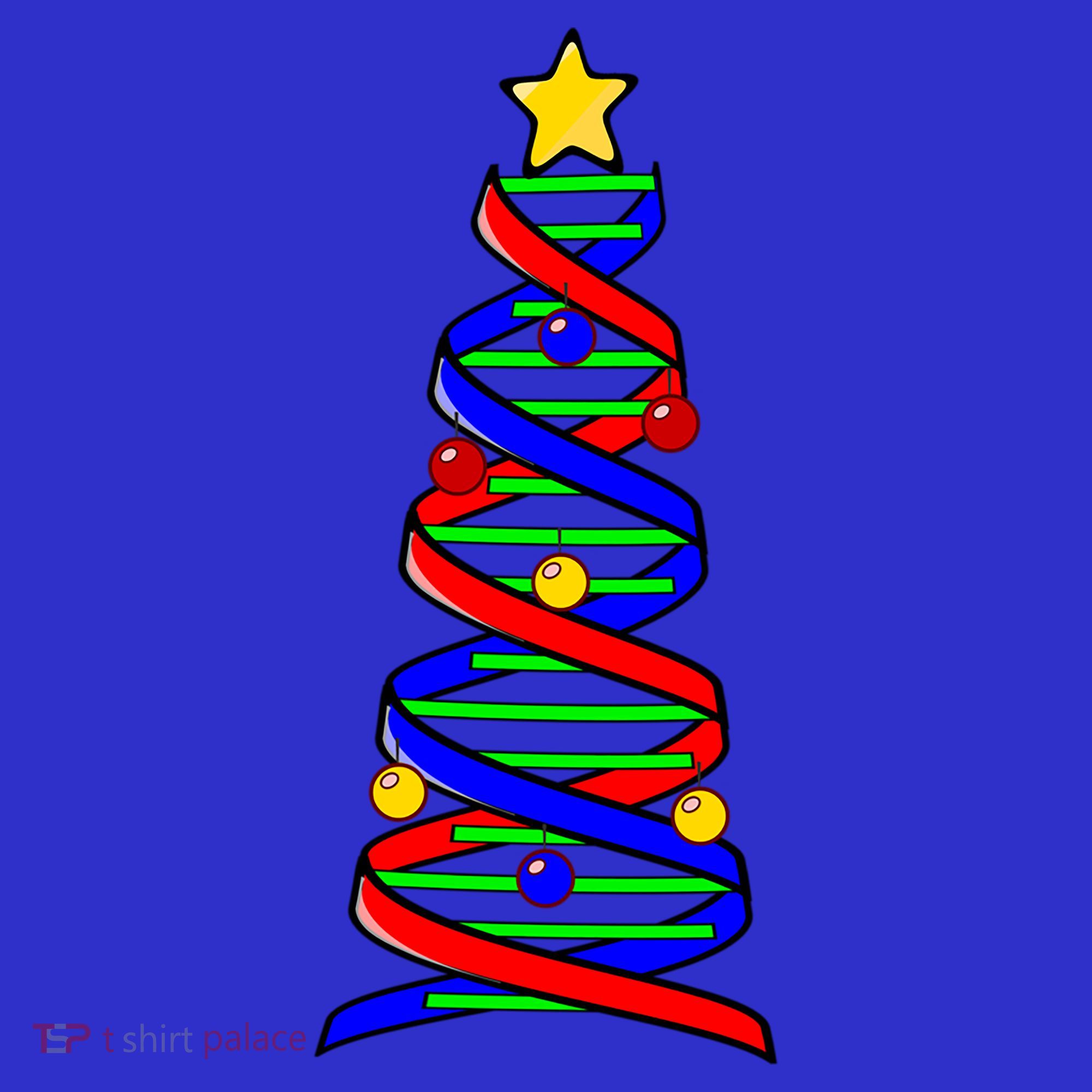 Dna Helix Christmas Tree Life Science Biology Teacher Gift Women's Tank Top