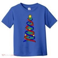 Dna Helix Christmas Tree Life Science Biology Teacher Gift Toddler T-Shirt thumb 0