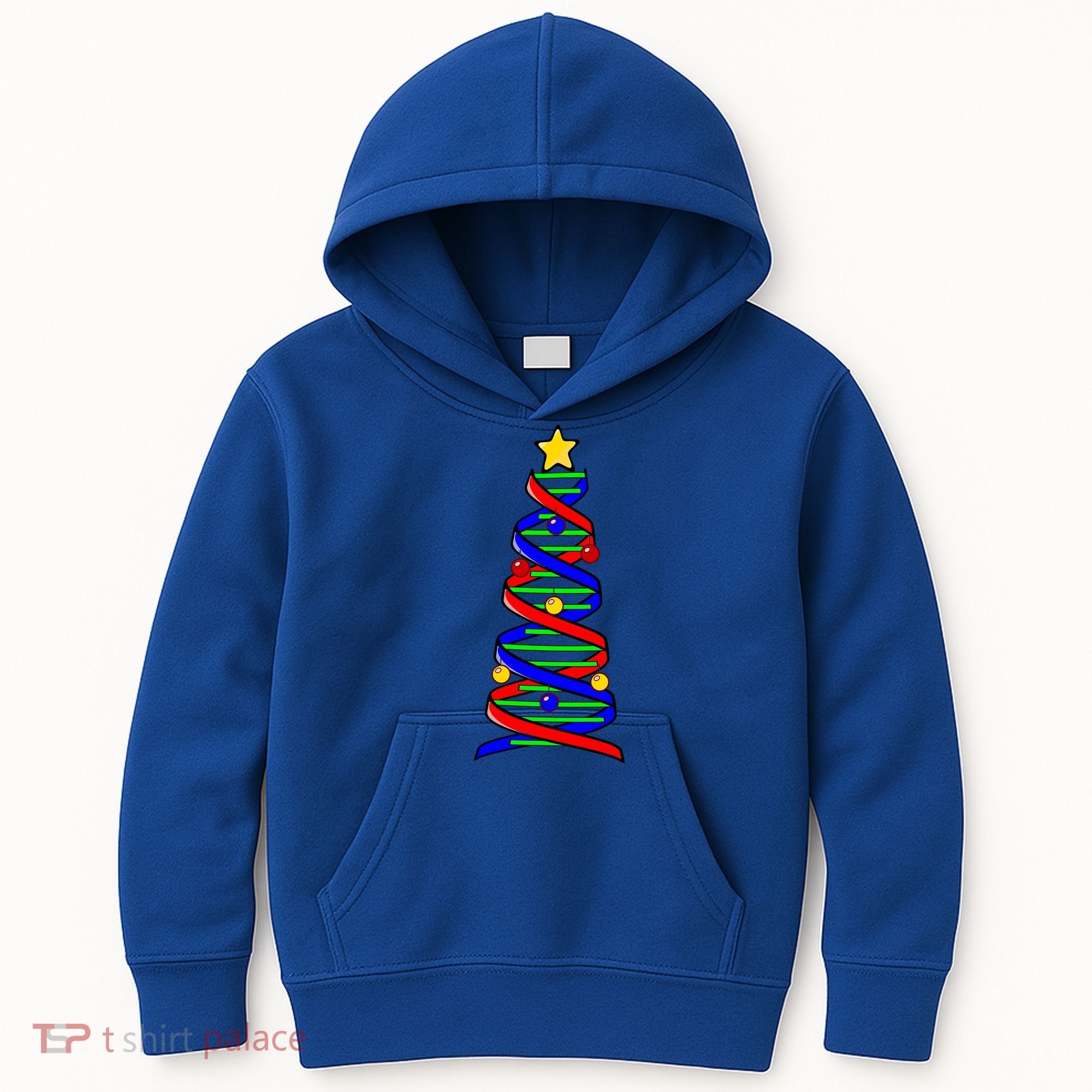 Dna Helix Christmas Tree Life Science Biology Teacher Gift Kids Hoodie