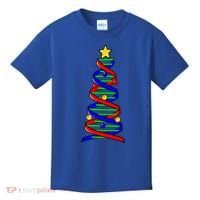 Dna Helix Christmas Tree Life Science Biology Teacher Gift Kids T-Shirt thumb 0