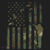Duck Hunting Camo Men Camouflage Hunter American Flag Tumbler thumb 3