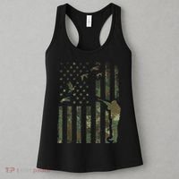 Duck Hunting Camo Men Camouflage Hunter American Flag Women's Tank Top thumb 3