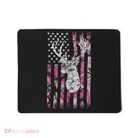 Deer Hunting Camo American Flag Buck Mousepad thumb 0