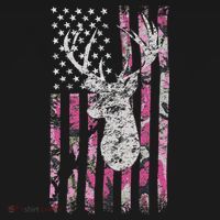 Deer Hunting Camo American Flag Buck Mousepad thumb 1