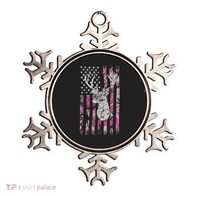 Deer Hunting Camo American Flag Buck Ornament