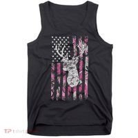 Deer Hunting Camo American Flag Buck Tank Top thumb 0
