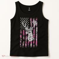 Deer Hunting Camo American Flag Buck Tank Top thumb 2