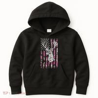 Deer Hunting Camo American Flag Buck Kids Hoodie thumb 0