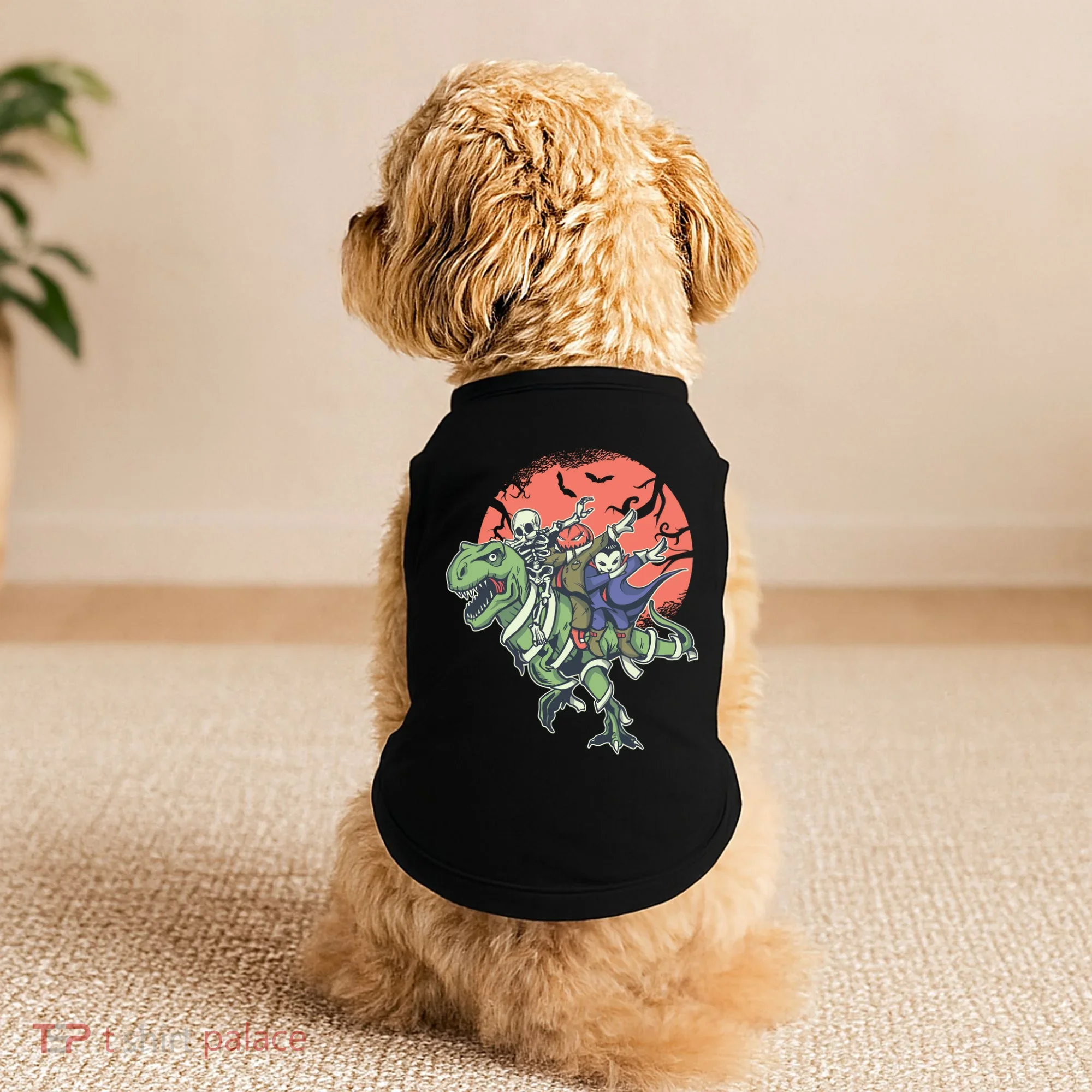 Dabbing Halloween Characters Doggie Tank