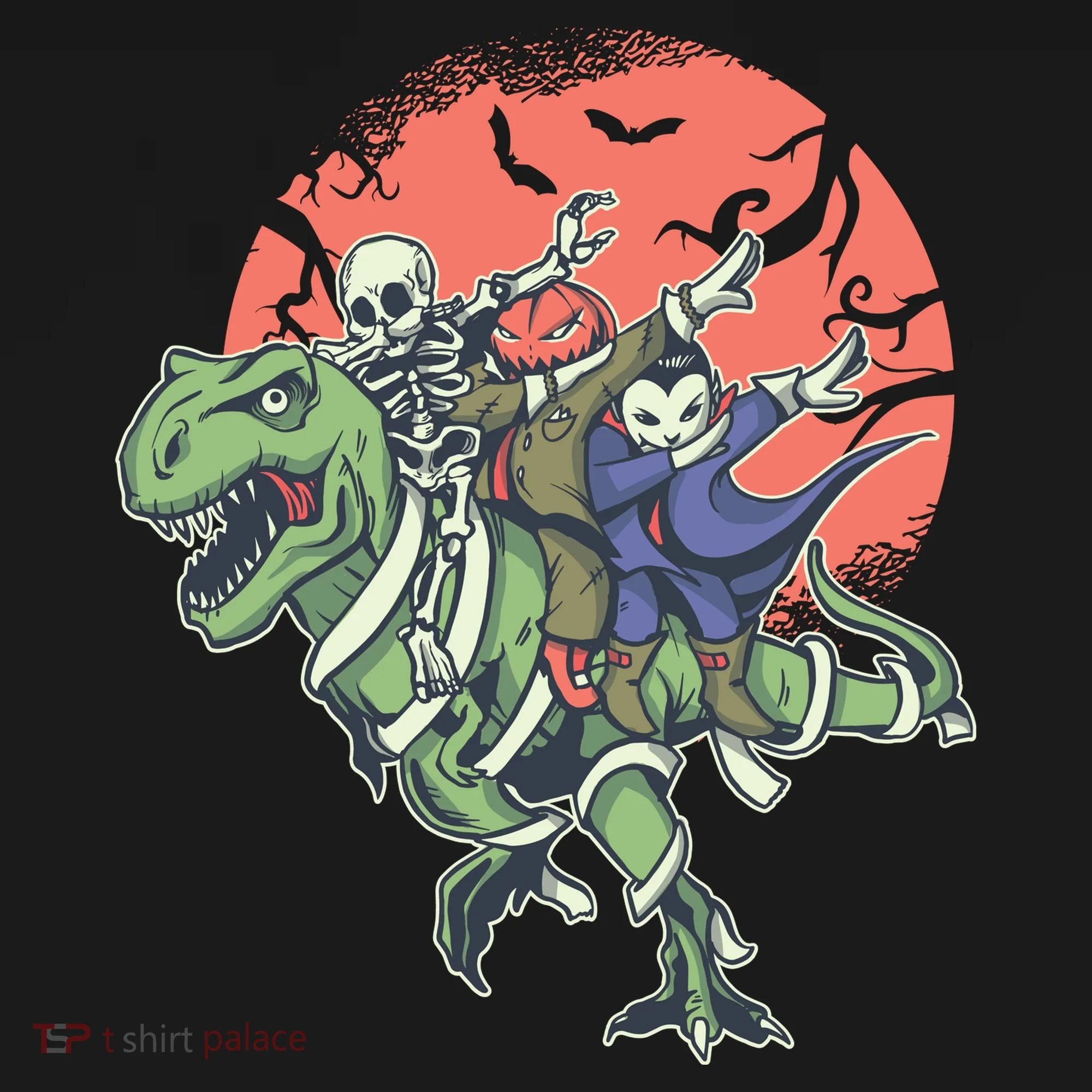 Dabbing Halloween Characters Doggie Tank