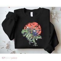 Dabbing Halloween Characters Sweatshirt thumb 2