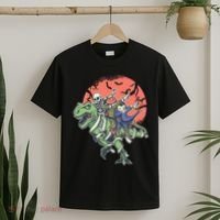 Dabbing Halloween Characters T-Shirt thumb 2