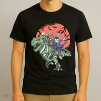 Dabbing Halloween Characters T-Shirt thumb 3