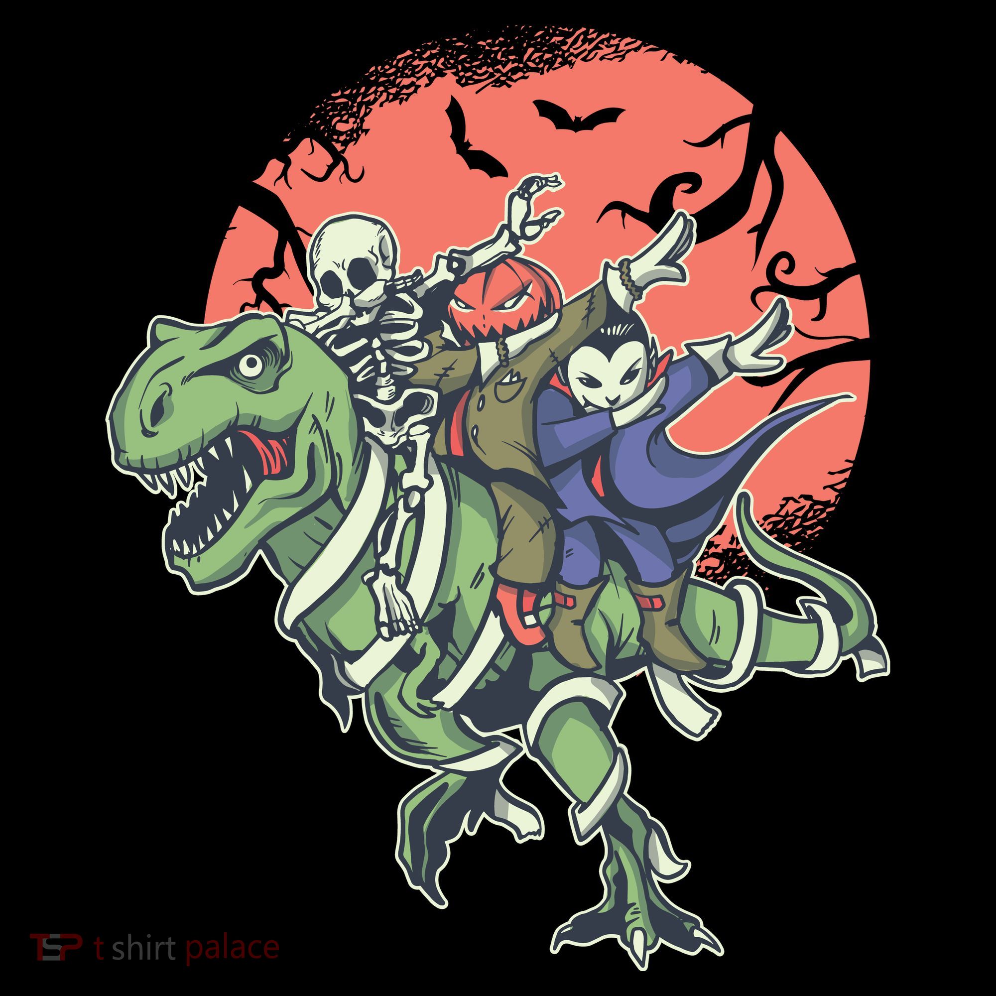Dabbing Halloween Characters Button