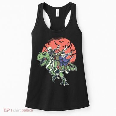 Dabbing Halloween Characters Women's Tank Top