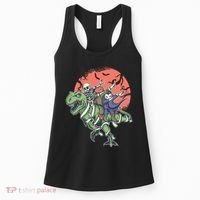 Dabbing Halloween Characters Women's Tank Top thumb 0