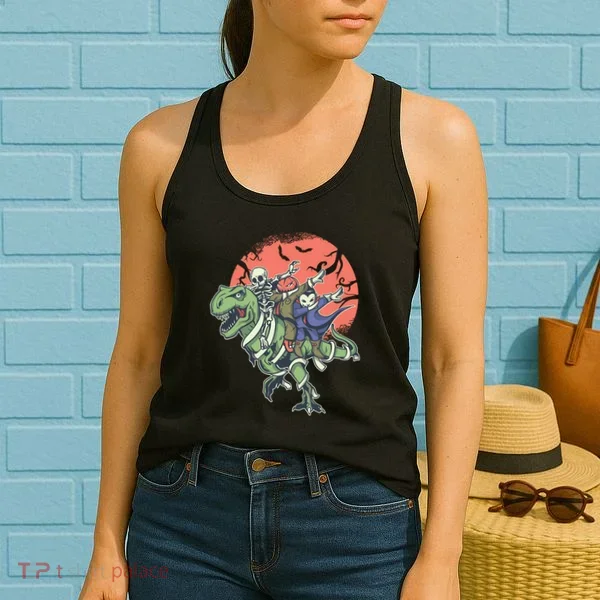 Dabbing Halloween Characters Women's Tank Top