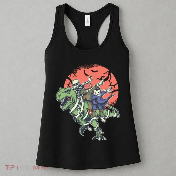 Dabbing Halloween Characters Women's Tank Top