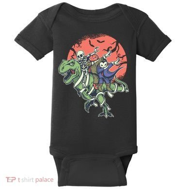 Dabbing Halloween Characters Baby Bodysuit