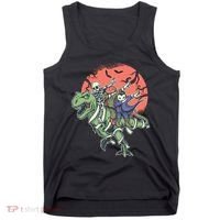 Dabbing Halloween Characters Tank Top thumb 0