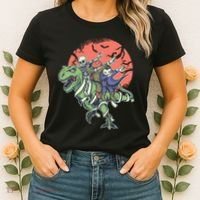 Dabbing Halloween Characters Women's T-Shirt thumb 2