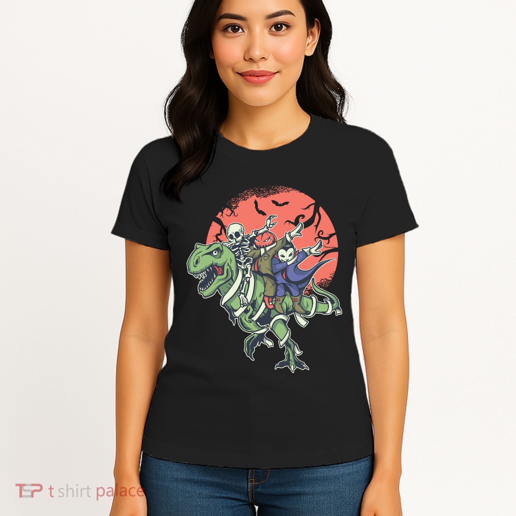 Dabbing Halloween Characters Women's T-Shirt