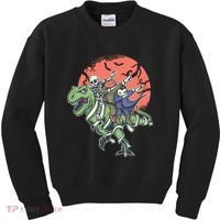 Dabbing Halloween Characters Kids Sweatshirt thumb 0