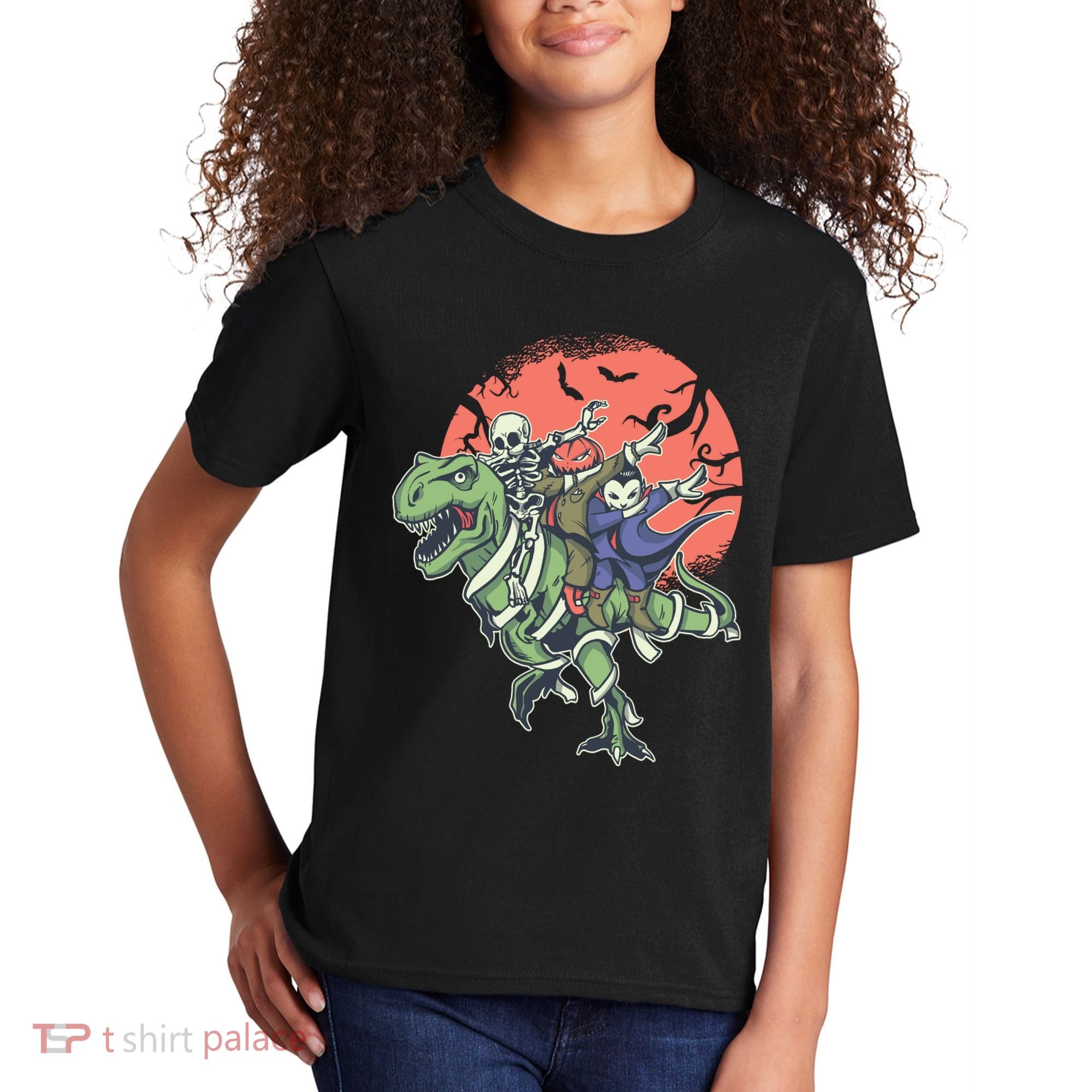 Dabbing Halloween Characters Kids T-Shirt