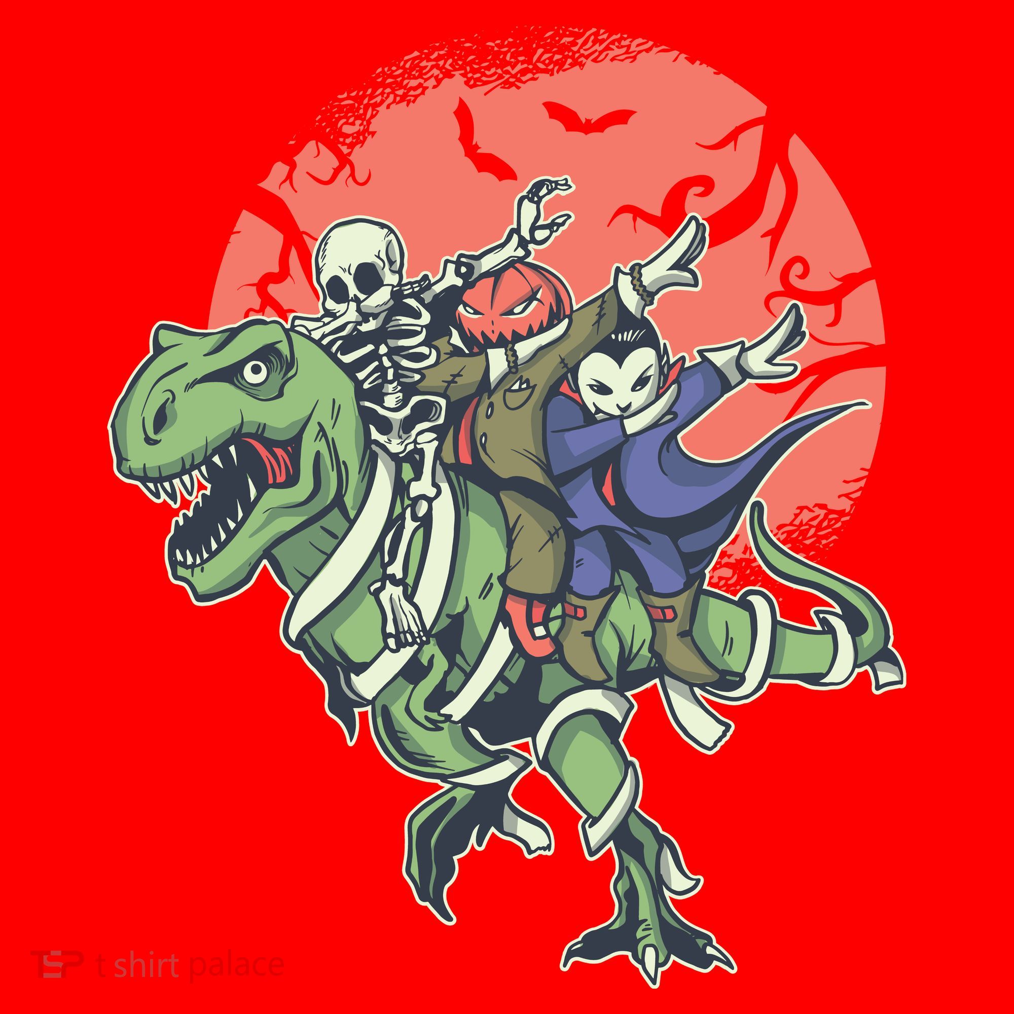 Dabbing Halloween Characters Santa Hat