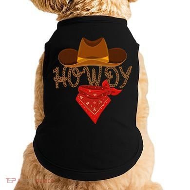 Distressed Howdy Cowboy Doggie Tank