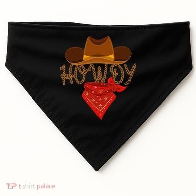 Distressed Howdy Cowboy USA-Made Doggie Bandana